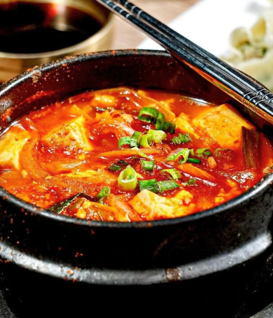 Kimchi jjigae aka stew at Jang Soo Jang _ Korean Restaurant In Salt Lake City, UT Image from Instagram