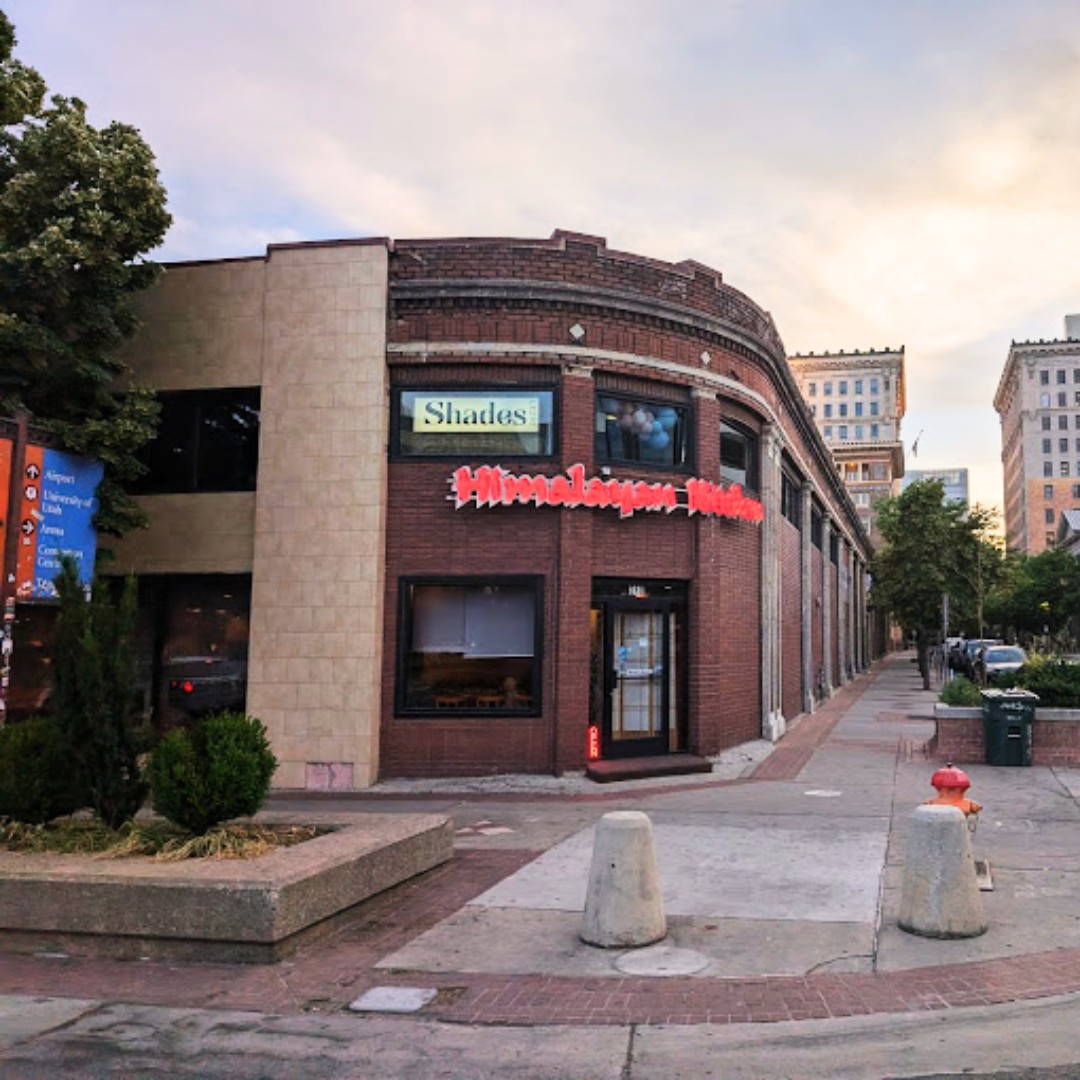 Outside Himalayan Kitchen an Indian Restaurant in Salt Lake City Utah